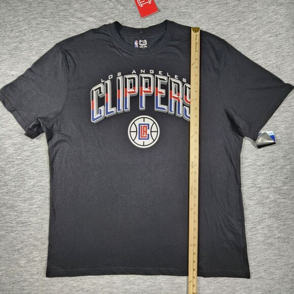 NBA Los Angeles Clippers Shirt Mens Size XXL Black Arched Plexi Short Sleeve - Picture 5 of 8